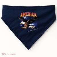 American Dreamer Bald Eagle In Action USA-Made Doggie Bandana thumb 0