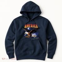 American Dreamer Bald Eagle In Action Hoodie thumb 0