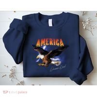 American Dreamer Bald Eagle In Action Sweatshirt thumb 2