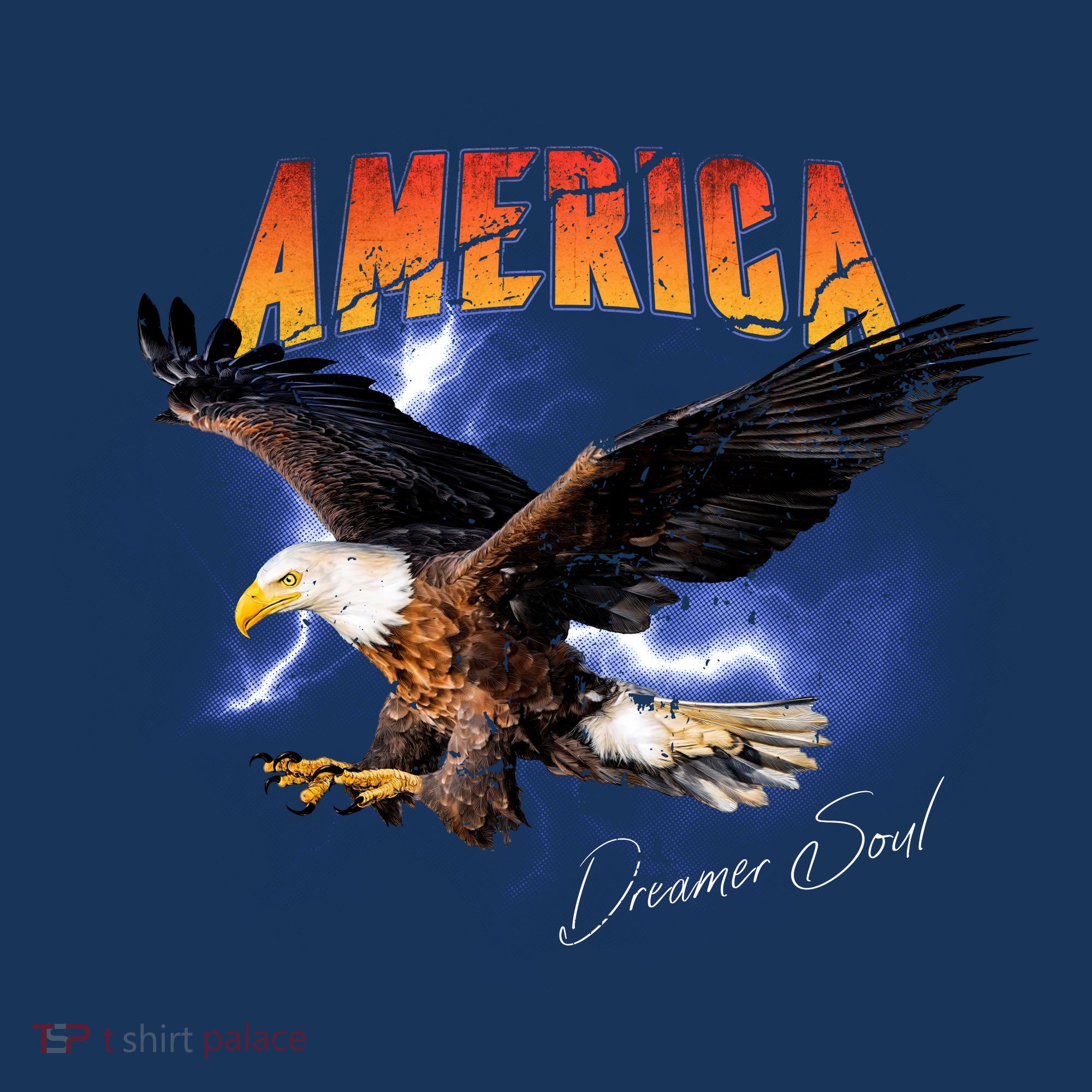 American Dreamer Bald Eagle In Action Sweatshirt