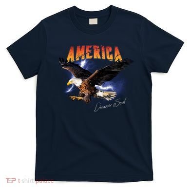 American Dreamer Bald Eagle In Action T-Shirt