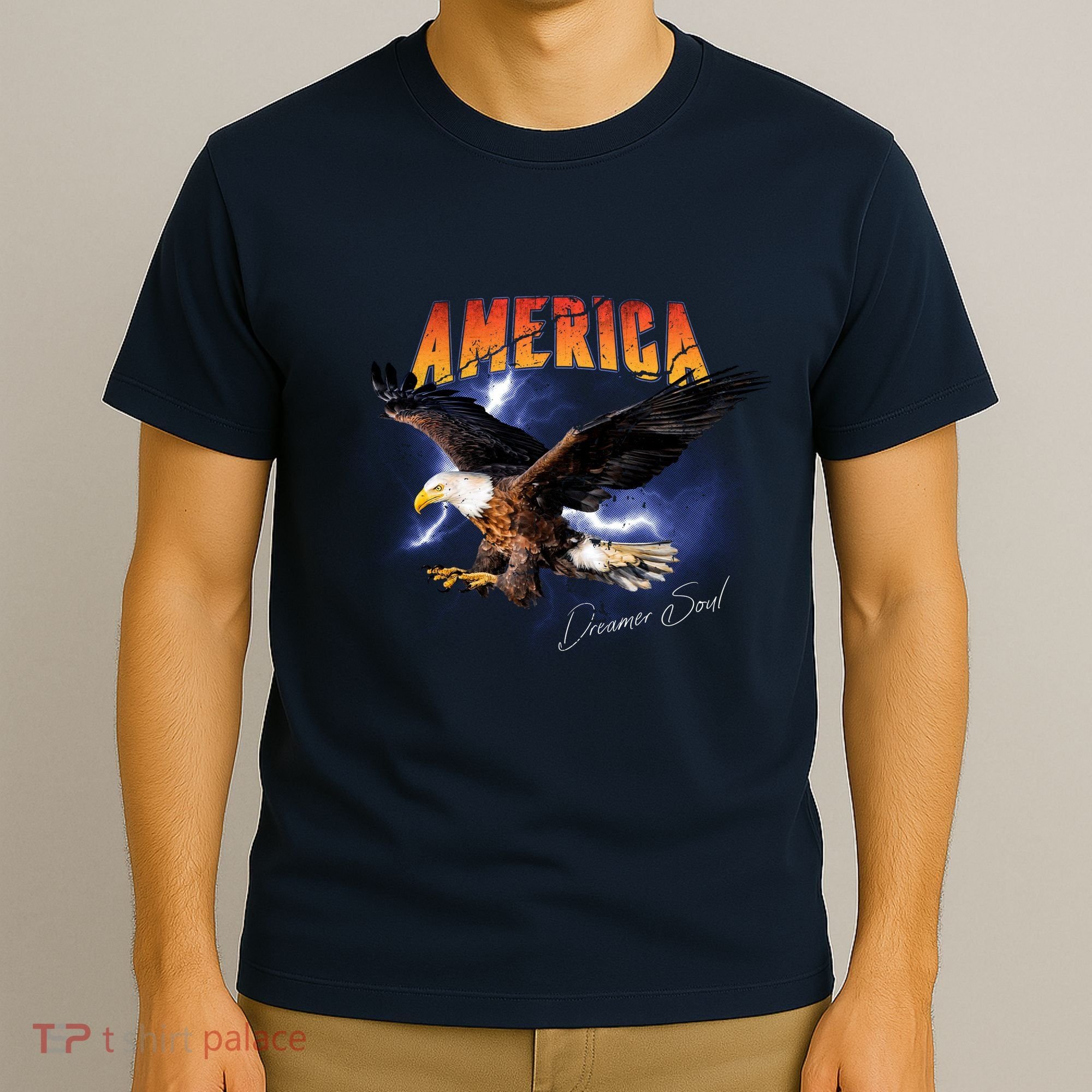 American Dreamer Bald Eagle In Action T-Shirt