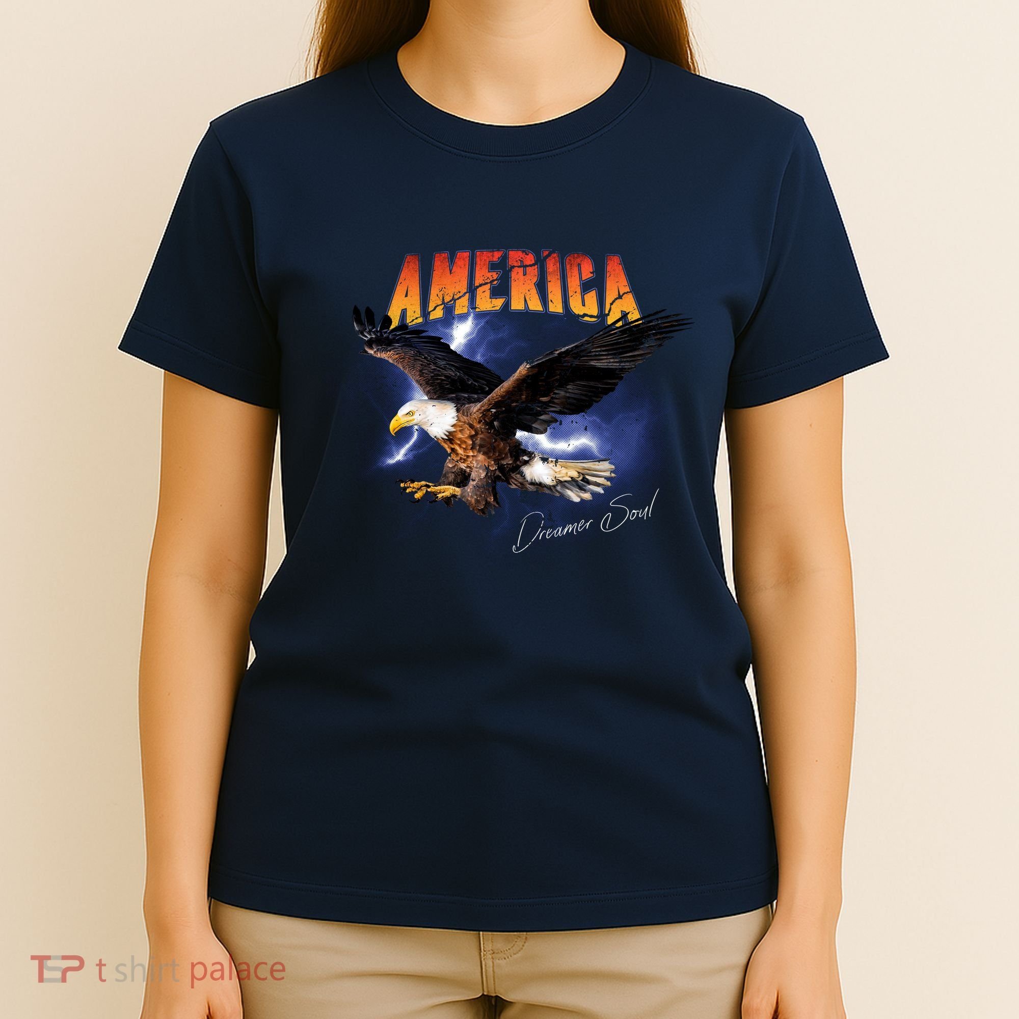 American Dreamer Bald Eagle In Action T-Shirt