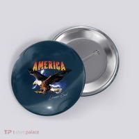 American Dreamer Bald Eagle In Action Button thumb 0