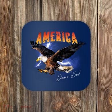 American Dreamer Bald Eagle In Action Coaster