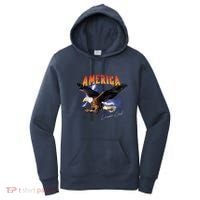 American Dreamer Bald Eagle In Action Women's Hoodie thumb 0