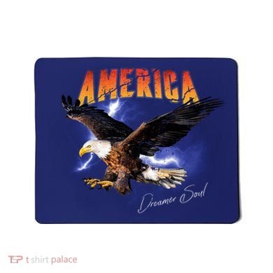 American Dreamer Bald Eagle In Action Mousepad