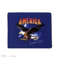 American Dreamer Bald Eagle In Action Mousepad thumb 0
