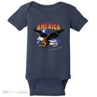 American Dreamer Bald Eagle In Action Baby Bodysuit thumb 0
