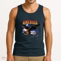 American Dreamer Bald Eagle In Action Tank Top thumb 3