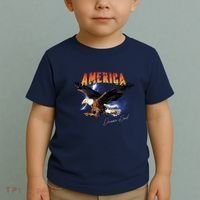 American Dreamer Bald Eagle In Action Toddler T-Shirt thumb 2