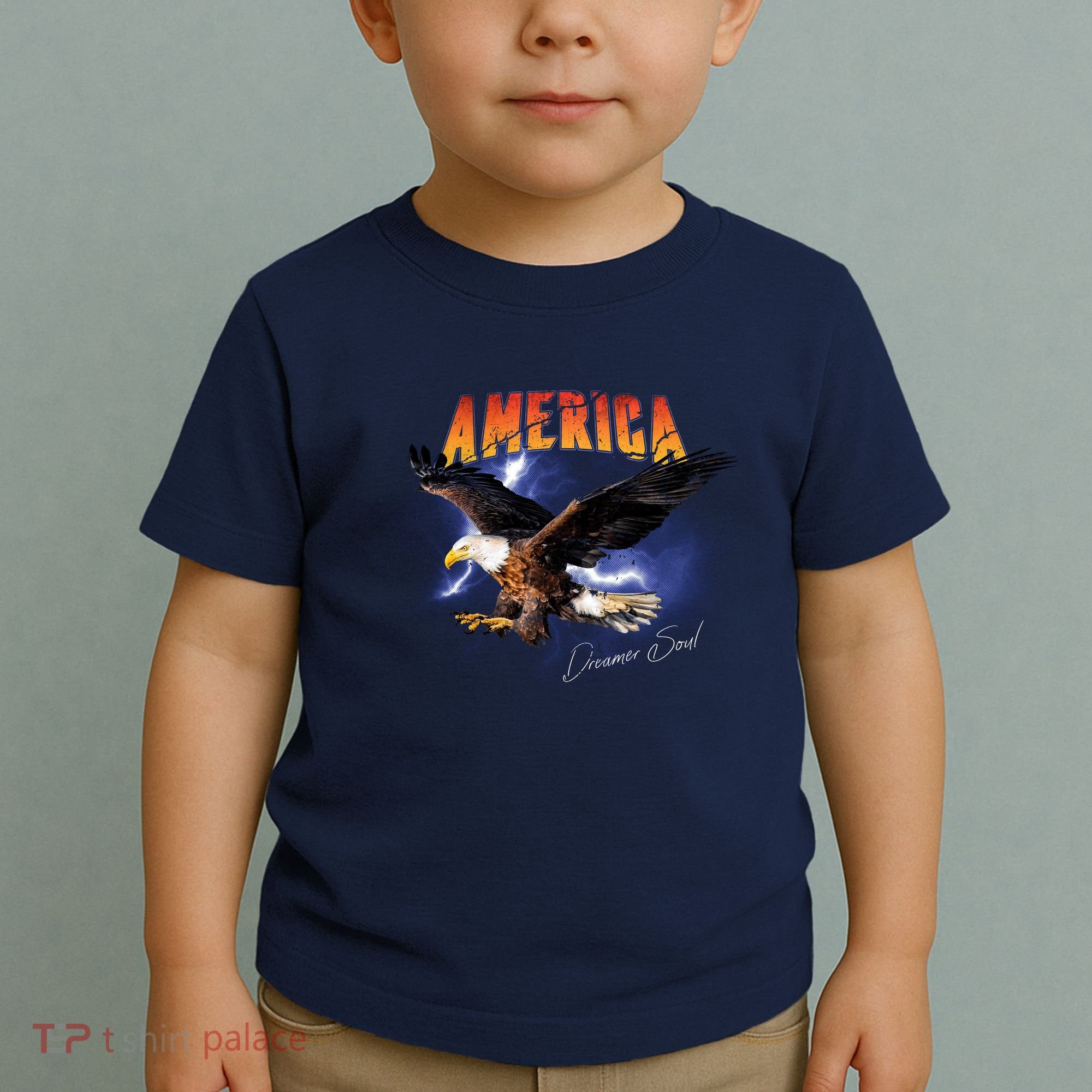 American Dreamer Bald Eagle In Action Toddler T-Shirt