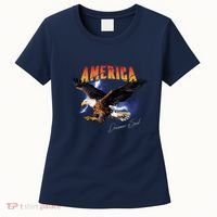 American Dreamer Bald Eagle In Action Women's T-Shirt thumb 0