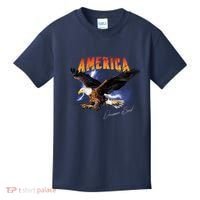 American Dreamer Bald Eagle In Action Kids T-Shirt thumb 0