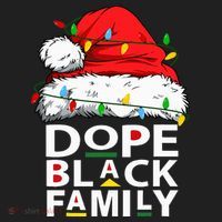 African Dope Black Family Afro Team Santa Matching Christmas Women's Sweatshirt thumb 2