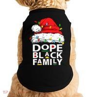African Dope Black Family Afro Team Santa Matching Christmas Doggie Tank thumb 0