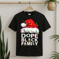 African Dope Black Family Afro Team Santa Matching Christmas T-Shirt thumb 2