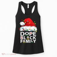 African Dope Black Family Afro Team Santa Matching Christmas Women's Tank Top thumb 0