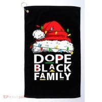 African Dope Black Family Afro Team Santa Matching Christmas Golf Towel thumb 0