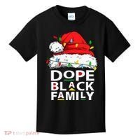 African Dope Black Family Afro Team Santa Matching Christmas Kids T-Shirt thumb 0