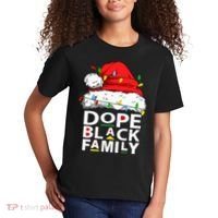 African Dope Black Family Afro Team Santa Matching Christmas Kids T-Shirt thumb 2