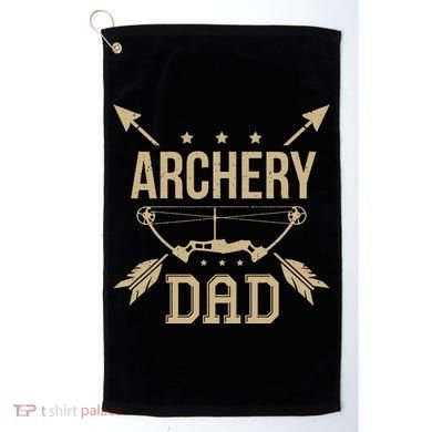 Archery Dad Bow Arrow Hunting Gift Shooting Race Golf Towel