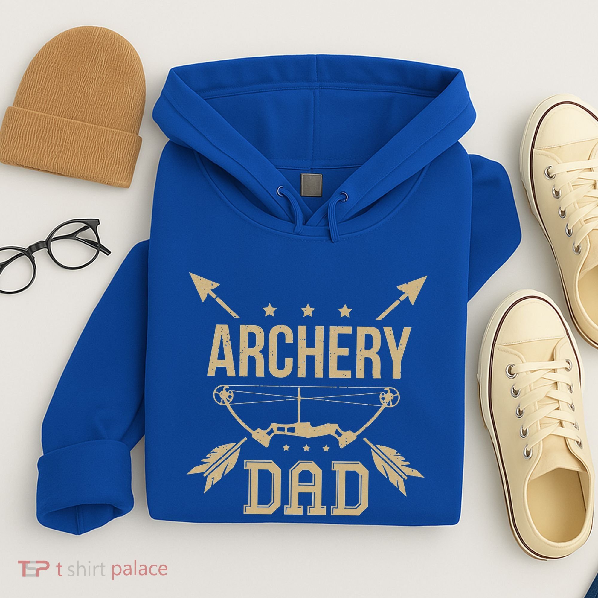Archery Dad Bow Arrow Hunting Gift Shooting Race Hoodie