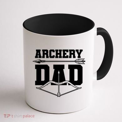 Archery Dad Bow And Arrow Father's Day Archer Great Gift Coffee Mug back