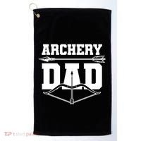 Archery Dad Bow And Arrow Father's Day Archer Great Gift Golf Towel thumb 0