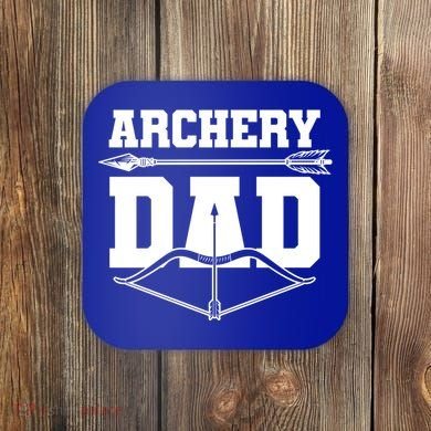 Archery Dad Bow And Arrow Father's Day Archer Great Gift Coaster