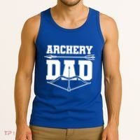 Archery Dad Bow And Arrow Father's Day Archer Great Gift Tank Top thumb 3
