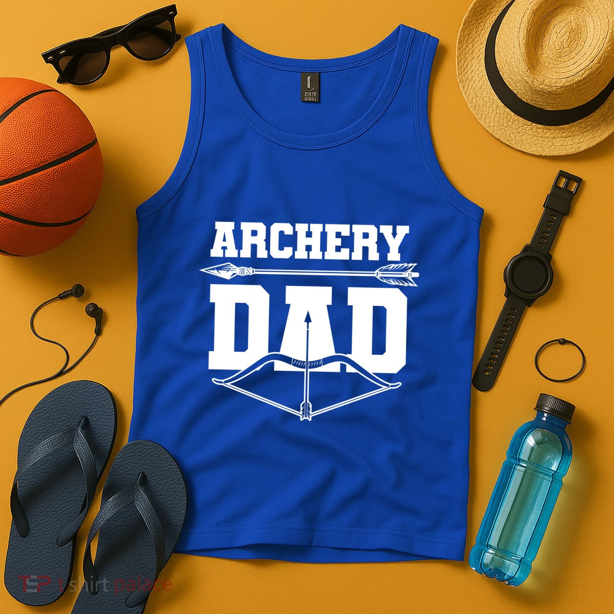 Archery Dad Bow And Arrow Father's Day Archer Great Gift Tank Top