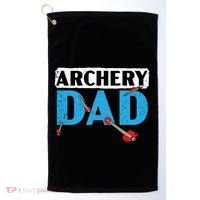 Archery Dad Bow Arrow Shooting Sport Archer Fathers Day Gift Golf Towel thumb 0