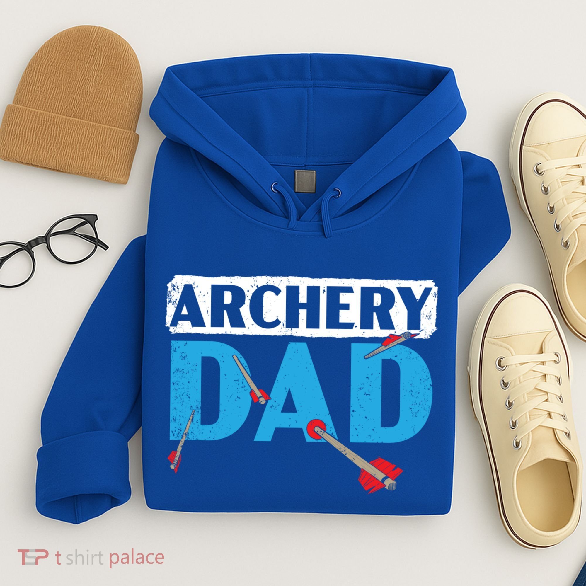 Archery Dad Bow Arrow Shooting Sport Archer Fathers Day Gift Hoodie