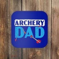 Archery Dad Bow Arrow Shooting Sport Archer Fathers Day Gift Coaster thumb 0