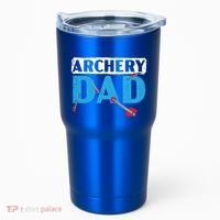 Archery Dad Bow Arrow Shooting Sport Archer Fathers Day Gift Tumbler thumb 0