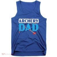 Archery Dad Bow Arrow Shooting Sport Archer Fathers Day Gift Tank Top thumb 0