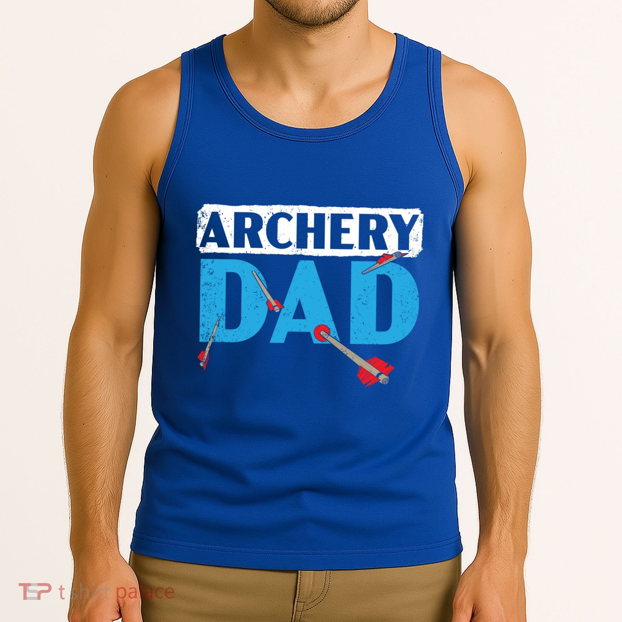 Archery Dad Bow Arrow Shooting Sport Archer Fathers Day Gift Tank Top