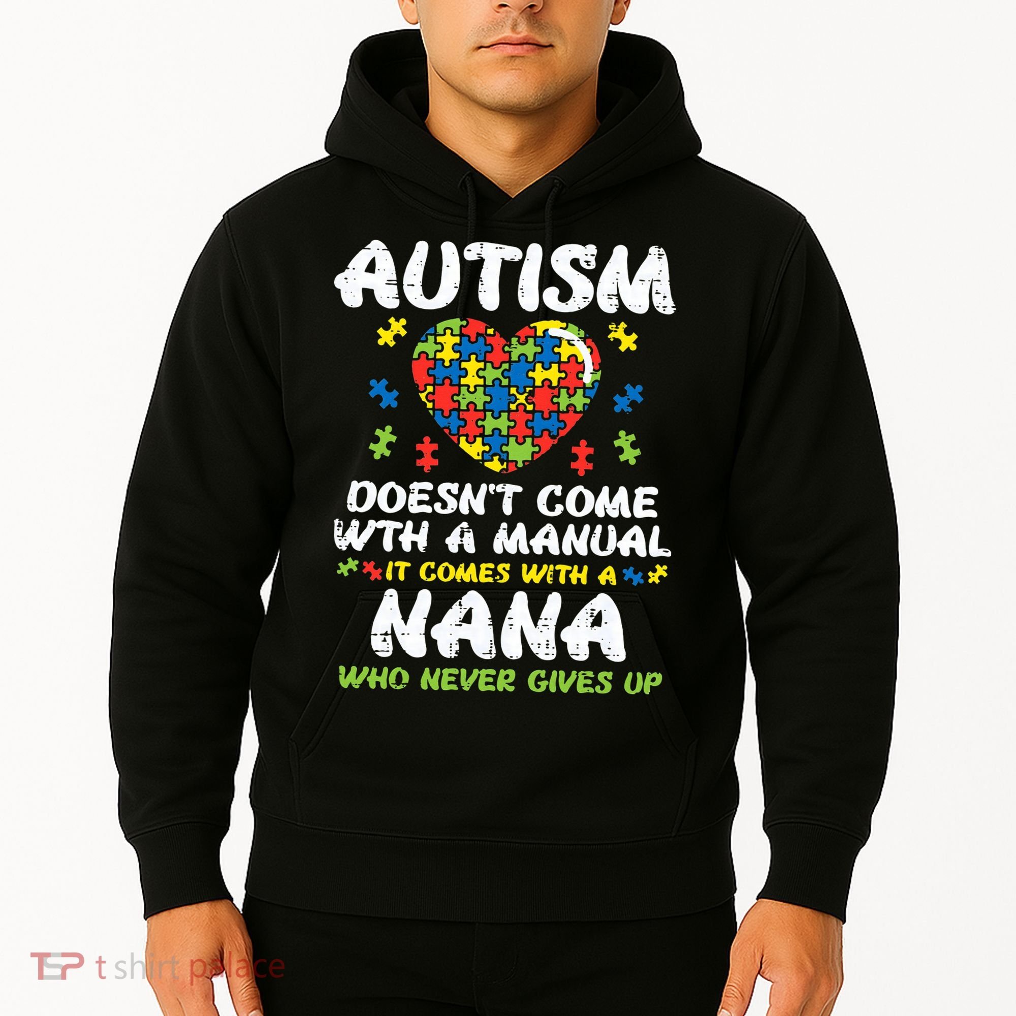 Autism Doesnt Come With Manual Nana Awareness Grandma Hoodie