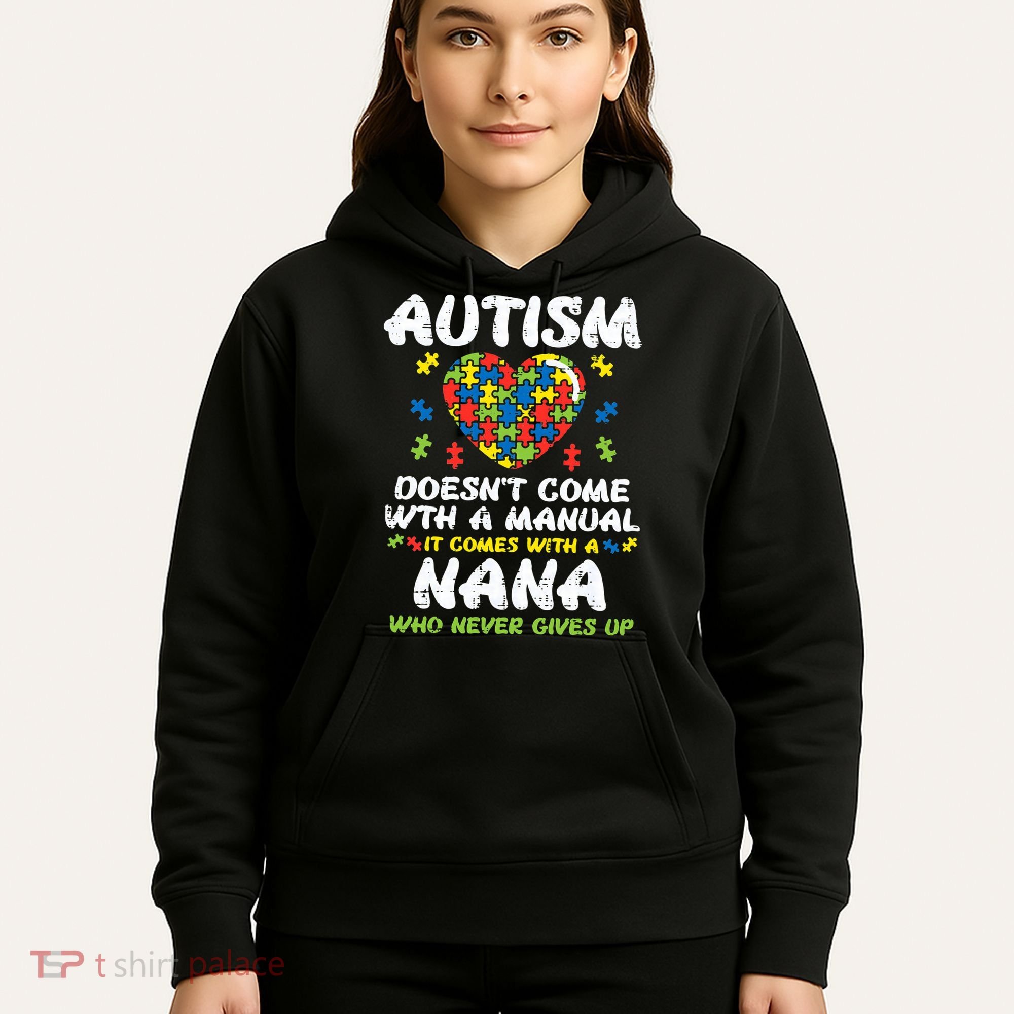 Autism Doesnt Come With Manual Nana Awareness Grandma Hoodie