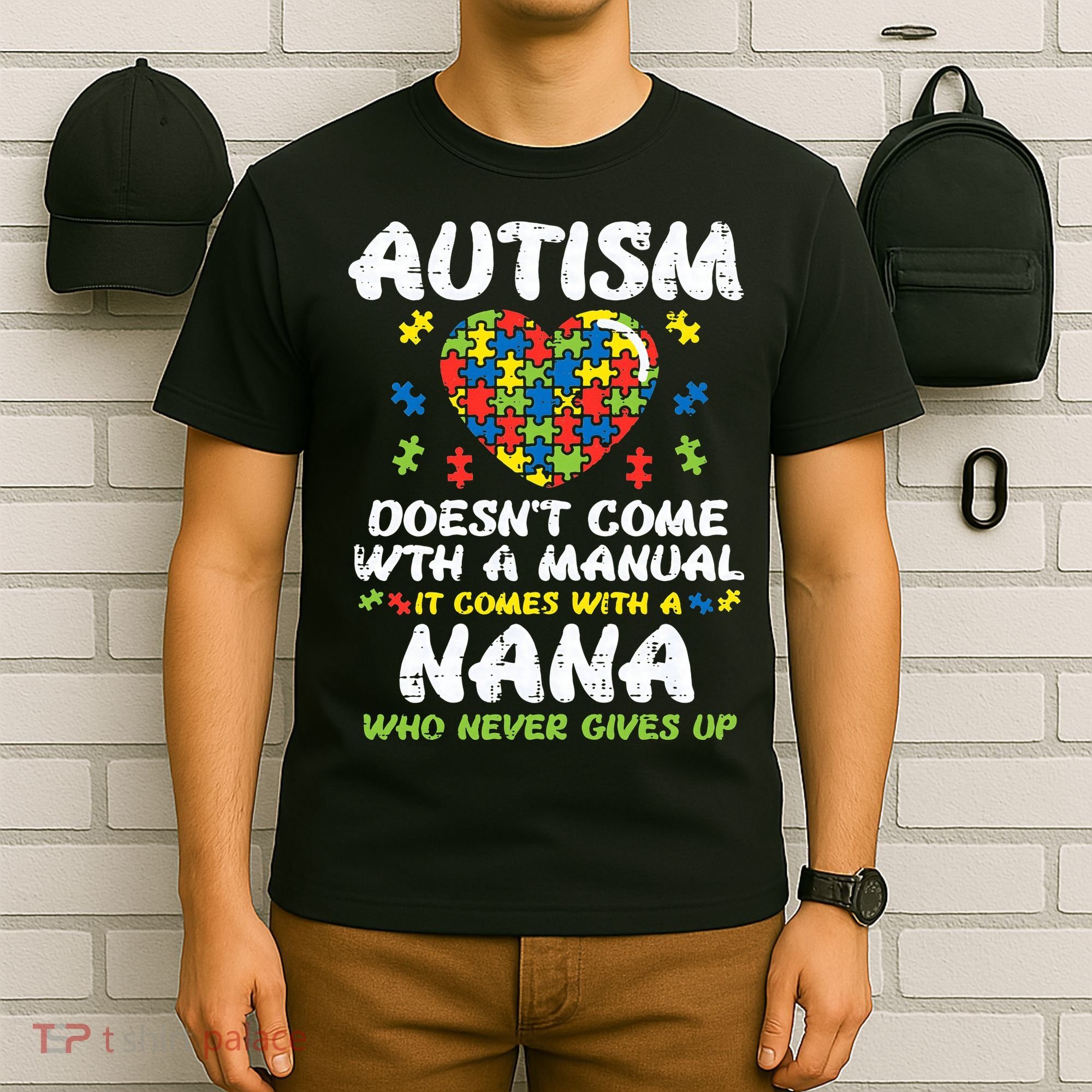 Autism Doesnt Come With Manual Nana Awareness Grandma T-Shirt