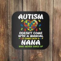 Autism Doesnt Come With Manual Nana Awareness Grandma Coaster thumb 0
