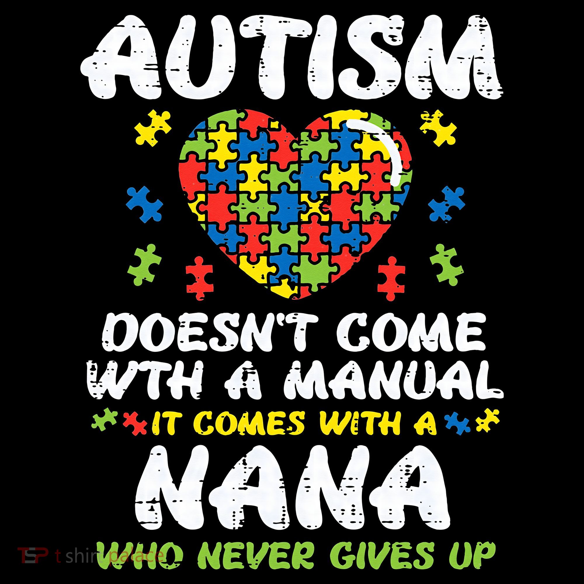 Autism Doesnt Come With Manual Nana Awareness Grandma Women's Hoodie