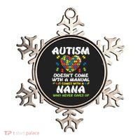 Autism Doesnt Come With Manual Nana Awareness Grandma Ornament thumb 0