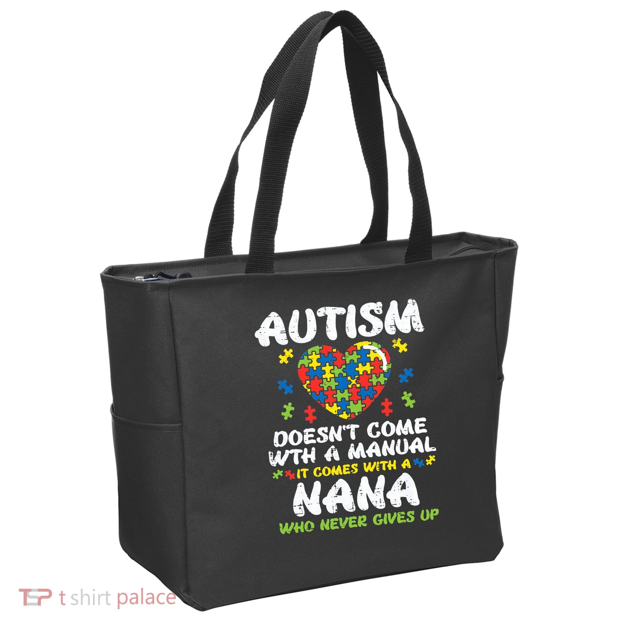 Autism Doesnt Come With Manual Nana Awareness Grandma Tote Bag