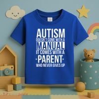 Autism Doesnt Come With A Manual It Comes With A Parent Who Never Gives Up Toddler T-Shirt thumb 3