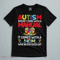 Autism Doesn't Come With A Manual Autism Awareness Support T-Shirt thumb 5
