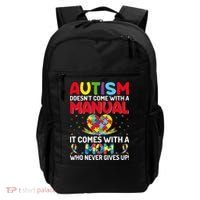 Autism Doesn't Come With A Manual Autism Awareness Support Backpack thumb 0