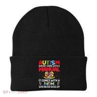 Autism Doesn't Come With A Manual Autism Awareness Support Beanie thumb 0
