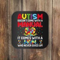 Autism Doesn't Come With A Manual Autism Awareness Support Coaster thumb 0